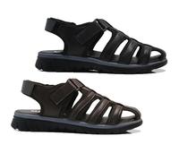 Mens Fisherman Sandals - Lightweight and Comfortable | Open Toe | Suitable for the Beach, Indoor and Outdoor, With Strap (BROWN, UK Footwear Size System, Adult, Men, Numeric, Medium, 8)