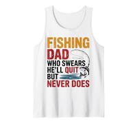 Mens Fishing Dad Who Swears He’ll Quit But Never Does Tank Top