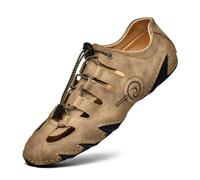 Men's Fishing Shoes Breathable Openwork Shoes with Octopus Sole, khaki, 13.5 UK