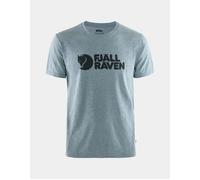 Men's Fjallraven Logo Mens T-Shirt - Uncle Blue/Melange 520-999 - Grey