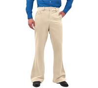 Mens Flared 70S Bell Bottoms Mens Disco Flare Trousers 1960S Dress Up Costumes Groovy Fancy Pants Slim Casual Trousers For Theme Parties Dance Club Festivals Pants Smart Tap Dance Trouser