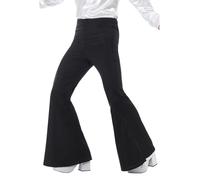 Mens Flared Trousers 60s 70s 80s Hippie Disco Stag Fancy Dress Party Costume