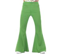Mens Flared Trousers 60s 70s 80s Hippie Disco Stag Fancy Dress Party Costume