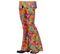 Mens Flared Trousers Fancy Dress 60s 70s Retro Disco Party Hippie Adults