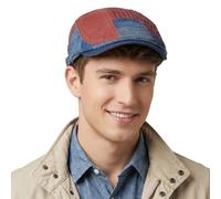 Mens Flat Cap Cotton Mens Flat Caps Beret Gatsby Ivy Mens Flat Caps for Men UK Newsboy Cap Adjustable Lightweight Peaky Blinders Hat Unisex for Spring Autumn (UK, Alpha, One Size, M, Wine Red)