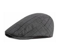 Mens Flat Cap, Flat Ivy Hat for Men, Men's Tweed Newsboy Caps, Classic Check Berets, Duckbill Cap Adjustable, Women Berets, Colth Accessories for Cool Girls, Vintage Winter Hats, ONE Size, Black