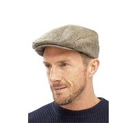 Mens Flat Caps with Wool by Tom Franks GL227 Brown Size M/L (58cm)