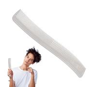 Mens Flat Top Comb - Heat Resistant Clipper Styling Tool, 21.2x2.9cm Precision Salon Hairdressing Grooming Supply | Anti Static Detangling Blending Fade Brush For Wet Dry Beard Mustache Care Trimming