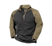 Mens Fleece 1/4 Zip Striped Pullover Lined Flannel Shirt with Hood Winter Coat and Jacket Work Hoodie Jumper for Men's Outerwear