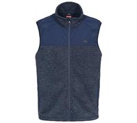 Mens Fleece Bodywarmer Gilet Jacket with 2 Pockets Leafminer - Navy Melange L