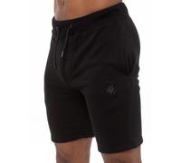 Mens Fleece Gym Running Shorts | Enzo Designer Menswear - Black / M