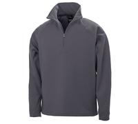 Mens Fleece Half Zip Jacket Top Work Workwear Pullover Microfleece Windproof
