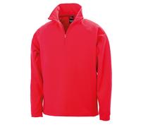 Mens Fleece Half Zip Jacket Top Work Workwear Pullover Microfleece Windproof