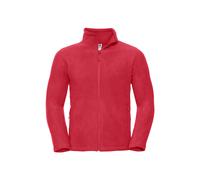 Mens Fleece Jacket Full Zip Up Plain Soft Warm Outdoor Zipped Jumper Russell