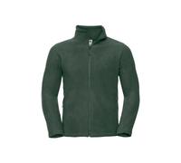 Mens Fleece Jacket Full Zip Up Plain Soft Warm Outdoor Zipped Jumper Russell