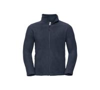 Mens Fleece Jacket Full Zip Up Plain Soft Warm Outdoor Zipped Jumper Russell