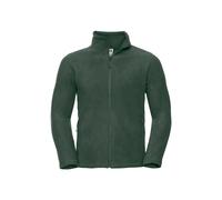 Mens Fleece Jacket Full Zip Up Plain Soft Warm Outdoor Zipped Jumper Russell