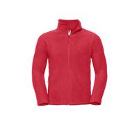 Mens Fleece Jacket Full Zip Up Plain Soft Warm Outdoor Zipped Jumper Russell