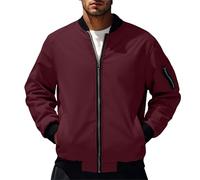 Mens Fleece Jackets Full Zip - Mens Casual Jackets Soft Fleece Lined Thermal Jacket Ribbed Cuffs Hem Fitted Jacket Baseball Collar Stylish Coat Autumn Winter Season Everyday Casual Outings