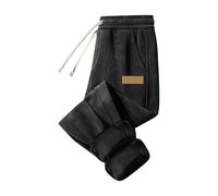 Mens Fleece Lined Joggers, Mens Winter Corduroy Trousers Fleece Jogging Bottoms Elasticated Jogging Tracksuit Bottoms Sweatpants Thick Casual Corduroy Pants Warm Sports Pants Joggers Sweatpants