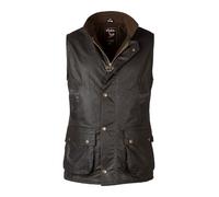 Men's Fleece Lined Wax Waistcoat Waxed Gilet Sleeveless Jacket Olive (UK, Alpha, XXL, Regular, Regular, Olive)