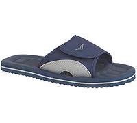 Mens Flip Flop Mule Surfer Beach Sandals (5 UK, Navy/Grey) (5 UK, Navy/Grey)
