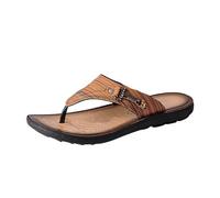 Men's Flip Flops Personality Versatile Outdoor Korean Version of The New Summer Beach Outside Wearing Sandals Slippers Slippers for Indoor & Outdoor Holiday Summer Vocation (Yellow, 6.5)