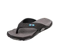 Men's Flip Flops Sandals Comfortable Foot Arch Support Casual Beach Slides Shoes Toe Separator with Arch Support Sandals Sport Non-Slip Slippers Mules Fabric Flip Flops, gray, 11 UK