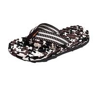 Men's Flops Flat Lightweight On Comfortable Camouflage Pattern Beach Slippers Country Shoes Men Winter, brown, 9.5 UK