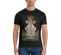 Men's Florence Rock Band Summer T-Shirt Direct Digital Printed Shirts Cotton Novelty Cool Short Tee