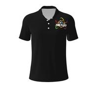 Mens Floyd Rock Band Pink Music Polo Shirts Short Sleeve Golf T Shirt UPF 30+ Collared 3-Button Moisture Wicking Casual Workout Regular Fit Print Summer Classic