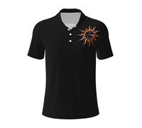 Mens Floyd Rock Band Pink Music Polo Shirts Short Sleeve Golf T Shirt UPF 30+ Collared 3-Button Moisture Wicking Casual Workout Regular Fit Print Summer Classic