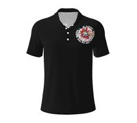 Mens Floyd Rock Band Pink Music Polo Shirts Short Sleeve Golf T Shirt UPF 30+ Collared 3-Button Moisture Wicking Casual Workout Regular Fit Print Summer Classic
