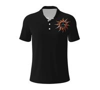 Mens Floyd Rock Band Pink Music Polo Shirts Short Sleeve Golf T Shirt UPF 30+ Collared 3-Button Moisture Wicking Casual Workout Regular Fit Print Summer Classic