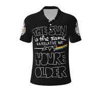 Mens Floyd Rock Band Pink Music Polo Shirts Short Sleeve Golf T Shirt UPF 30+ Collared 3-Button Moisture Wicking Casual Workout Regular Fit Print Summer Classic