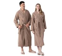Mens Fluffy Dressing Gown,Winter Half Flannel Men's Thickened Robe Long Furry Home Wear Bathrobe Man