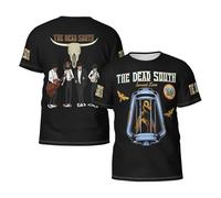 Men's Folk Band Music Short Sleeve T-Shirts Stylish Versatile Summer Tees Multi-Sided Printed Shirt Multicoloured XXL