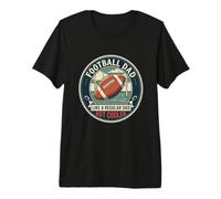 Mens Football Dad Touchdown Quarterback Player Father's Day Premium T-Shirt