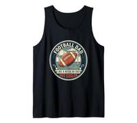 Mens Football Dad Touchdown Quarterback Player Father's Day Tank Top