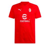 Men's Football Jersey Red 2023-2024 AC Milan Training Soccer T-Shirt Sports Top