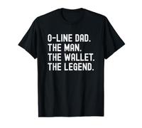 Men's Football O-Line Dad Offensive Line Man Wallet Legend Value Graphic T-Shirt