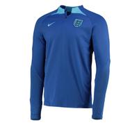 Mens Football Shirt 2022-2023 Blue England Strike Drill Training Long Sleeve Top