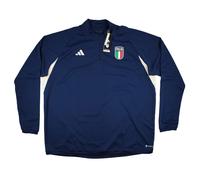 Men's Football Shirt 2023-2024 Dark Blue Italy Training Tiro Pro Long Sleeve Top