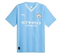 Men's Football Shirt Blue 2023-2024 Man City Authentic Home Soccer T-Shirt Top