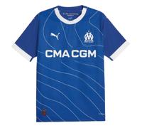 Men's Football Shirt Blue 2023-2024 Marseille Away Soccer Jersey Tee Sports Top