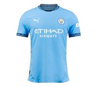 Men's Football Shirt Blue 2024-2025 Man City Home Authentic Soccer Tee Jersey