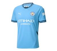 Men's Football Shirt Blue 2024-2025 Man City Home Soccer T-Shirt Jersey Tee