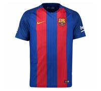 Men's Football Shirt Blue Barcelona Home 2016-2017 Sports Soccer Jersey T-Shirt