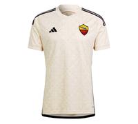 adidas Roma Away Shirt 2023 2024 Adults L Ecry Tint