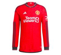 Men's Football Shirt Red 2023-2024 Man Utd Home Soccer Long Sleeve Jersey Tee